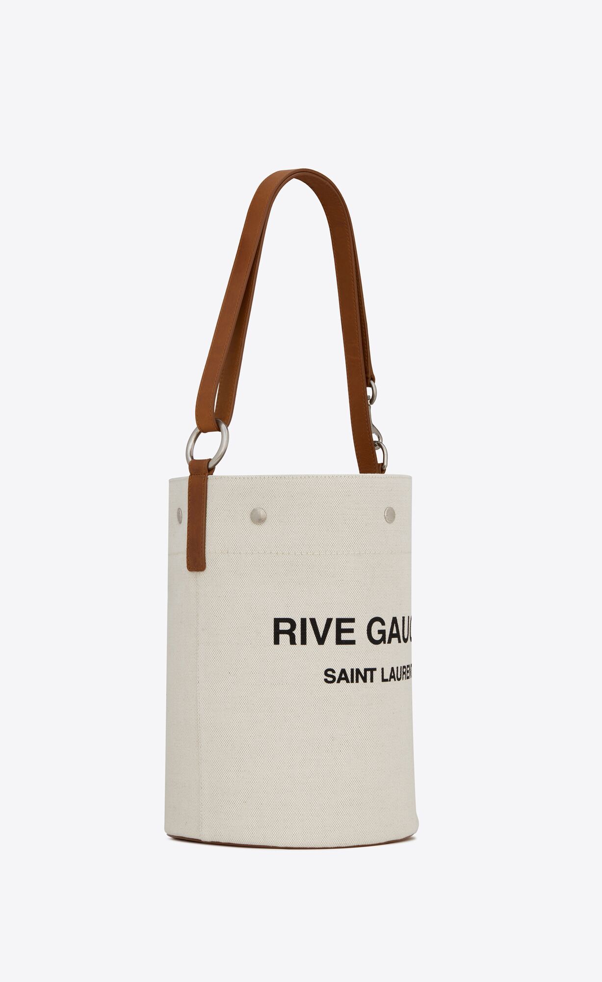 Saint Laurent Rive Gauche Shopping Bag In White