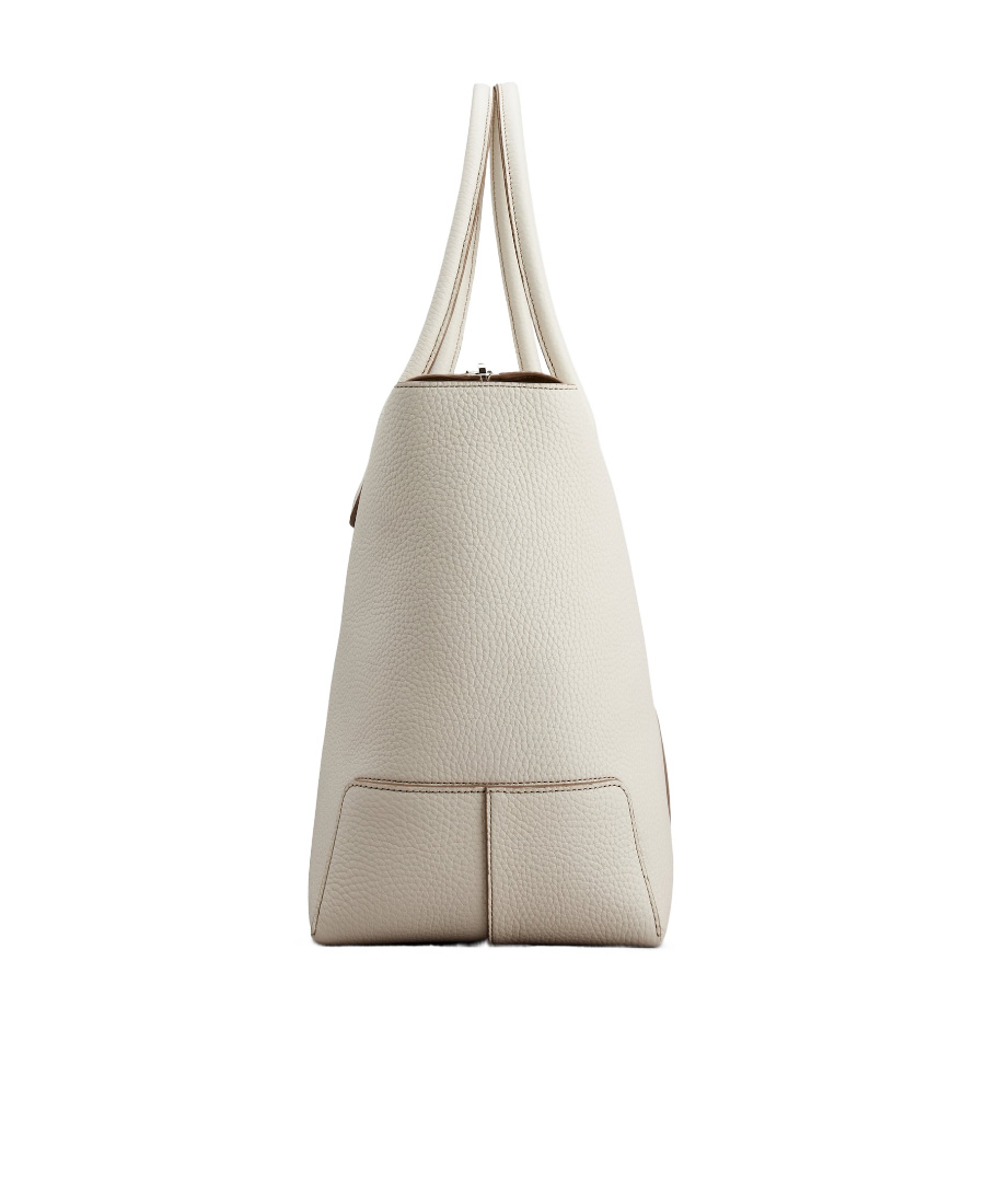Tod's Zipped Shopper Tote In Nude