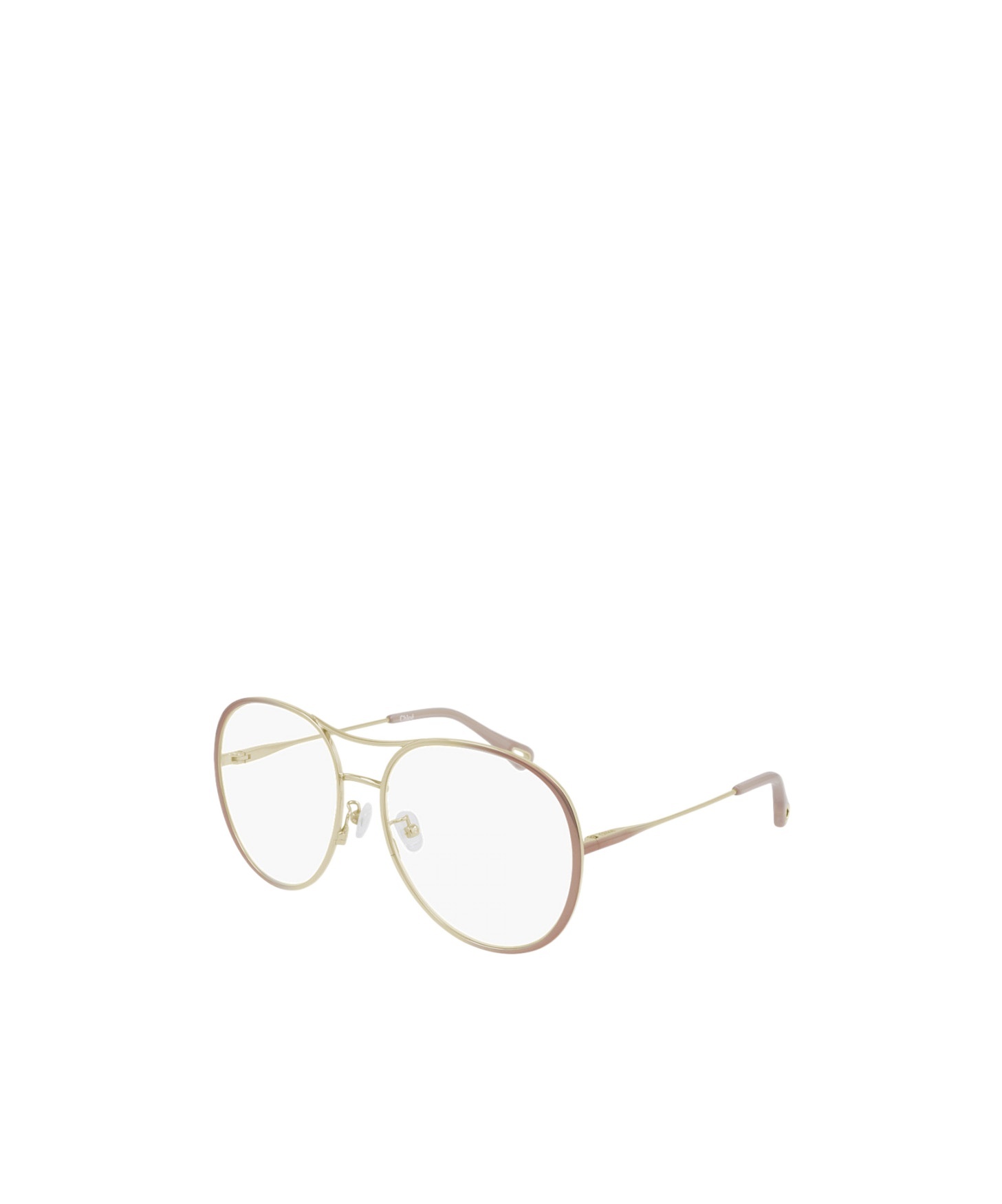 Chloé Oversize Round-aviator Glasses In White