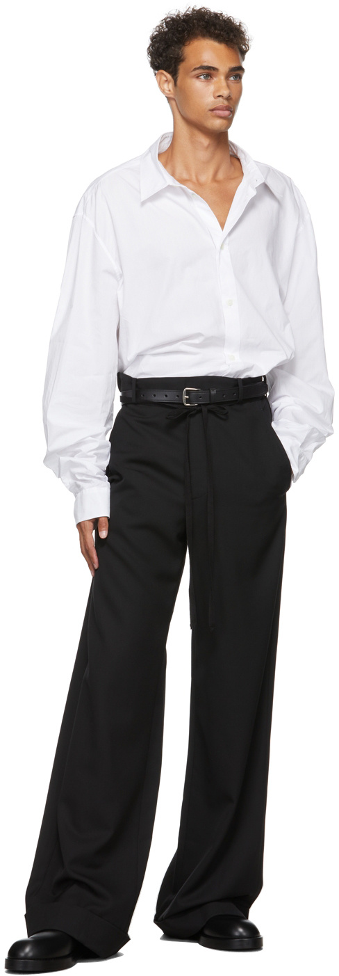ANN DEMEULEMEESTER LONG-LINE BUTTON-UP SHIRT
