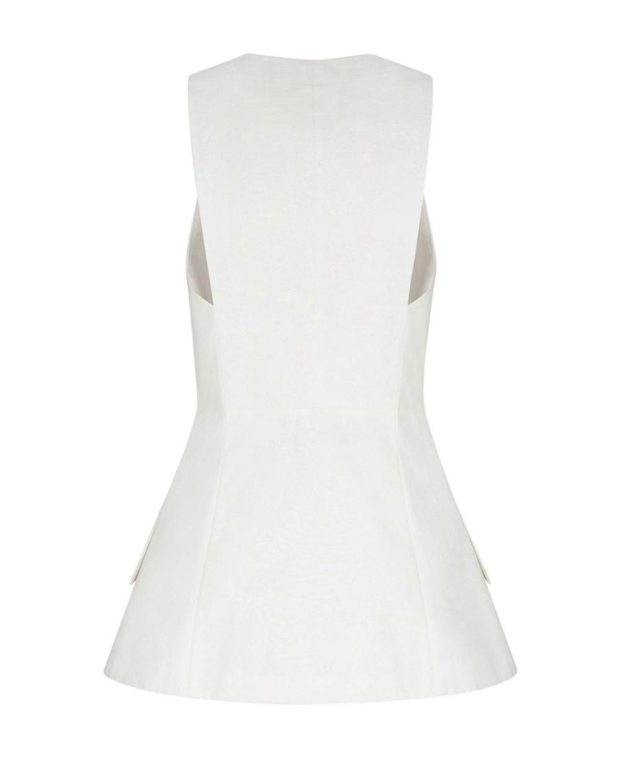 Givenchy Sleeveless Blazer Jacket In White