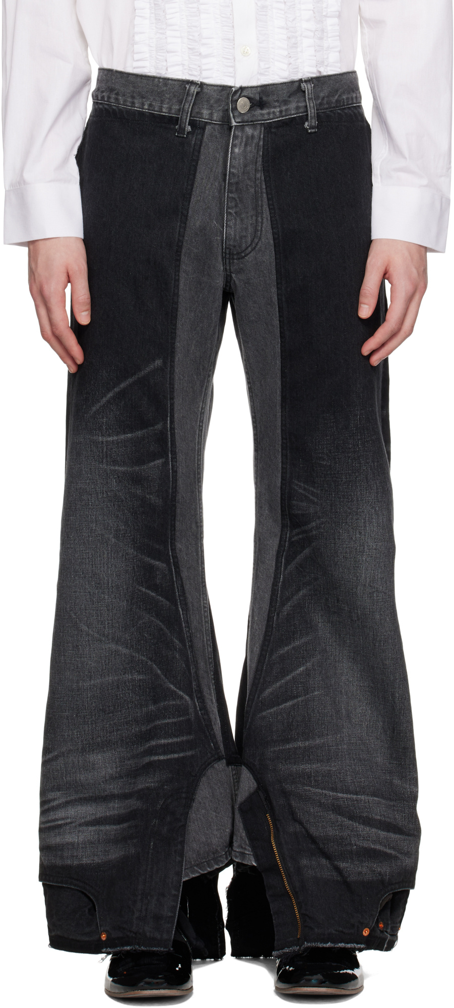 Junya Watanabe Black Levi's Edition Garment Treated W Name Jeans