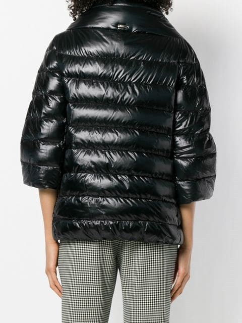 HERNO 3/4 SLEEVE PUFFER JACKET
