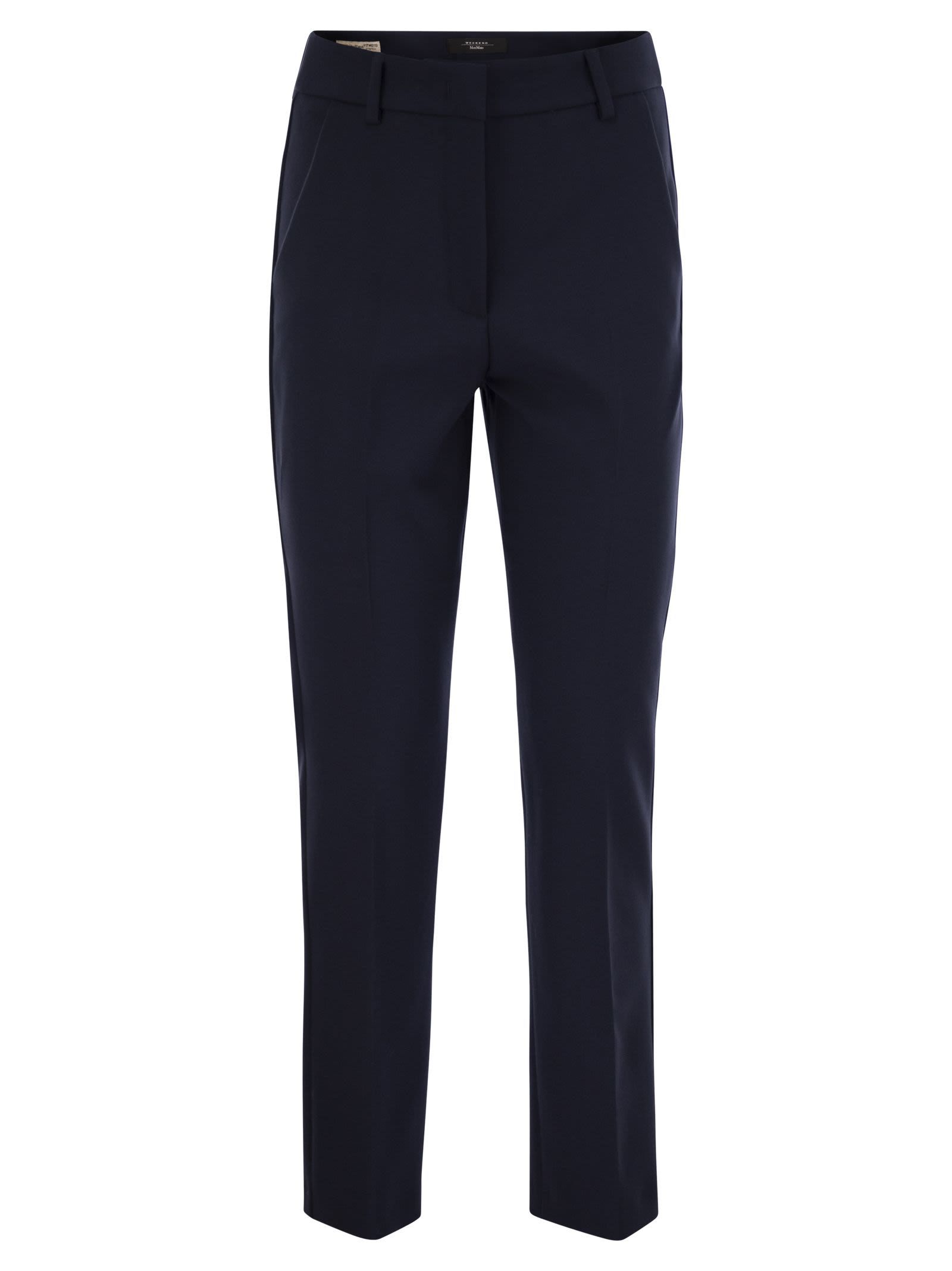 Weekend Max Mara Belt Loop Casual Pants In Black