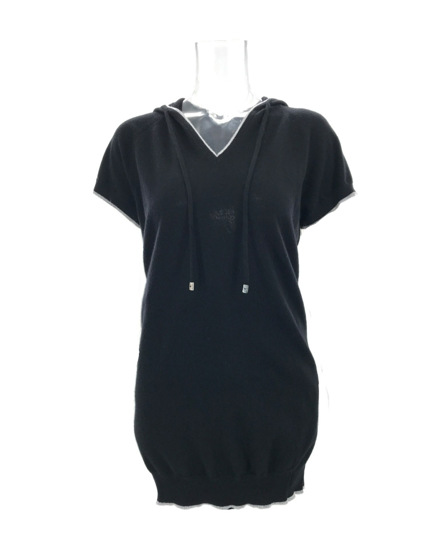 Max Mara Hooded Sweater In Black