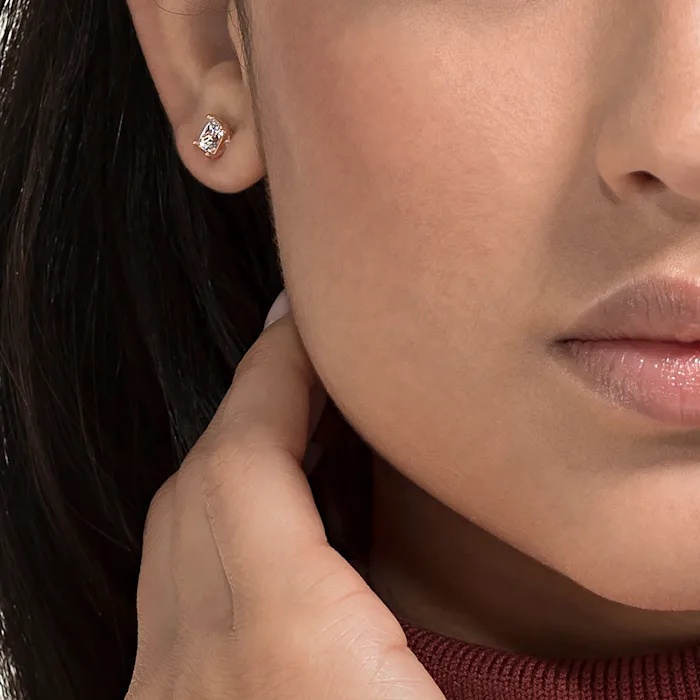 Swarovski Logo Earrings