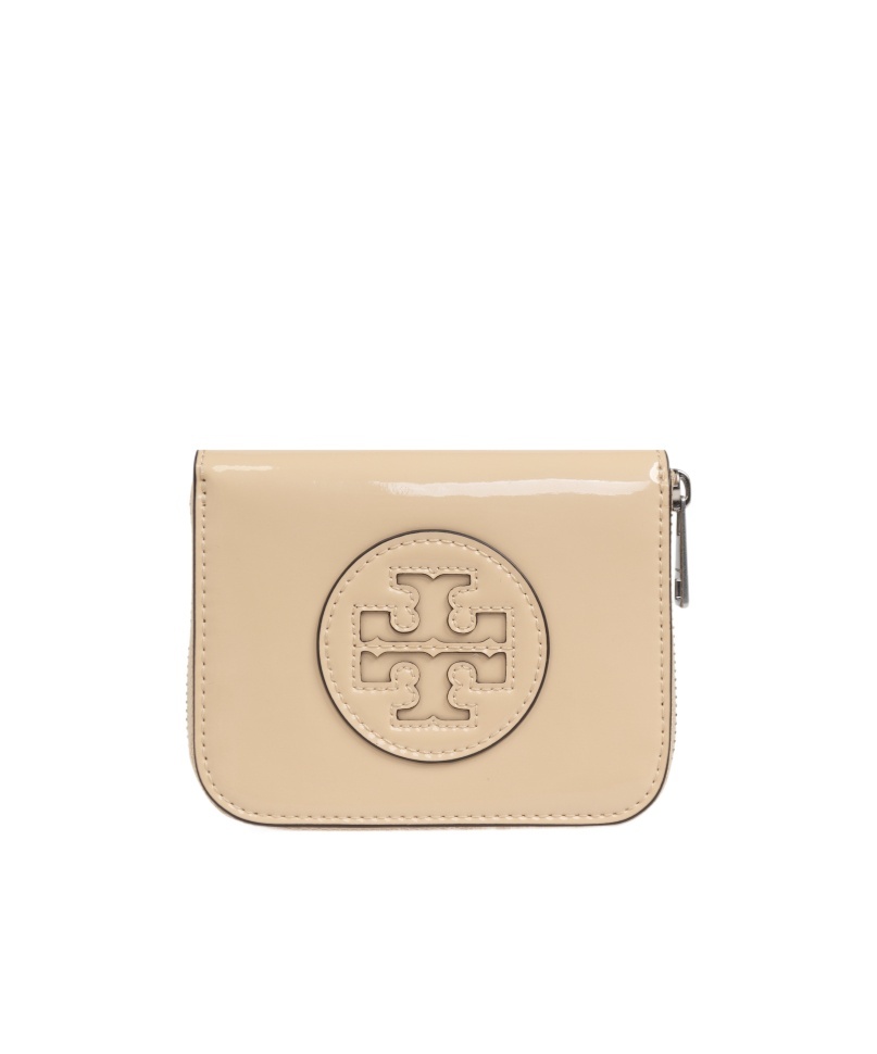 Tory Burch Ella Wallet In Neutral