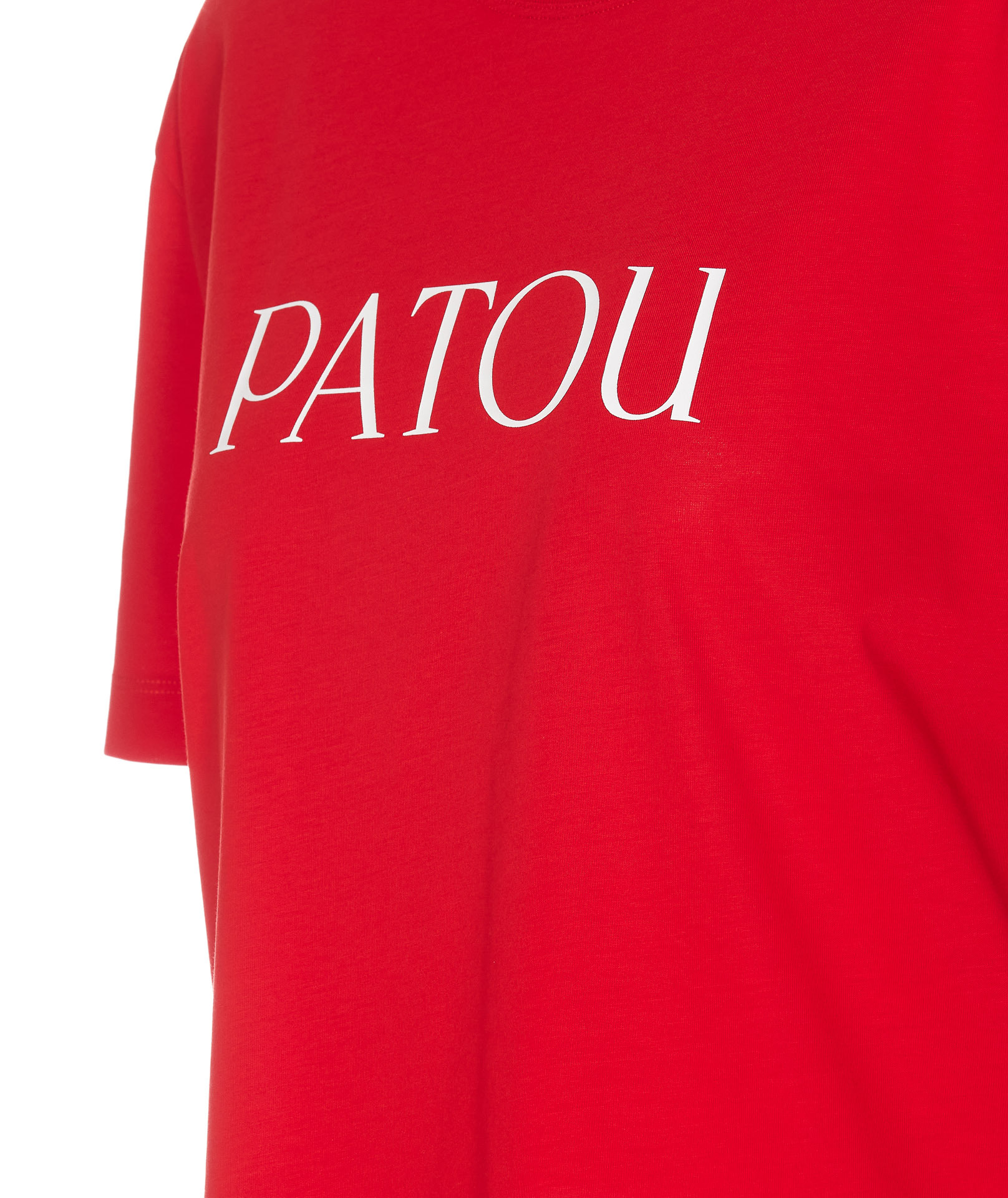 Patou Logo-print Organic Cotton T-shirt In Red