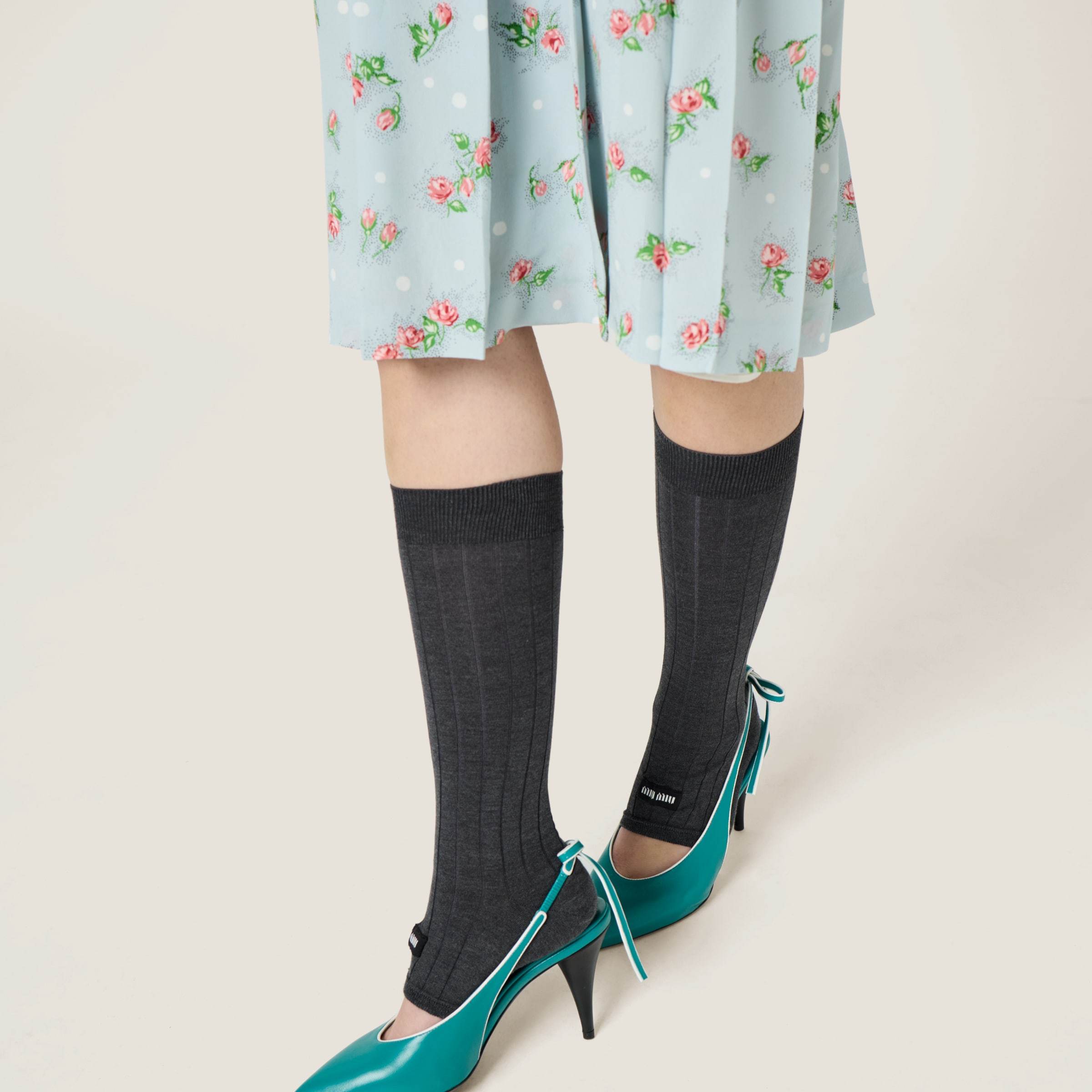 Shop Miu Miu Nappa Leather Slingback Pumps