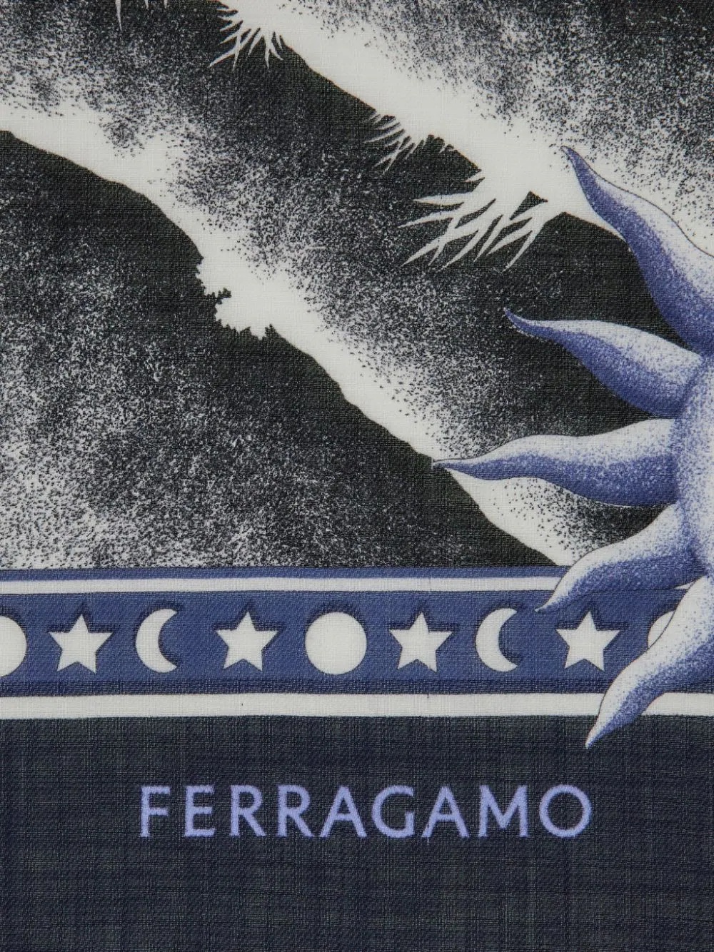 Ferragamo Printed Cashmere Scarf In Multicolor