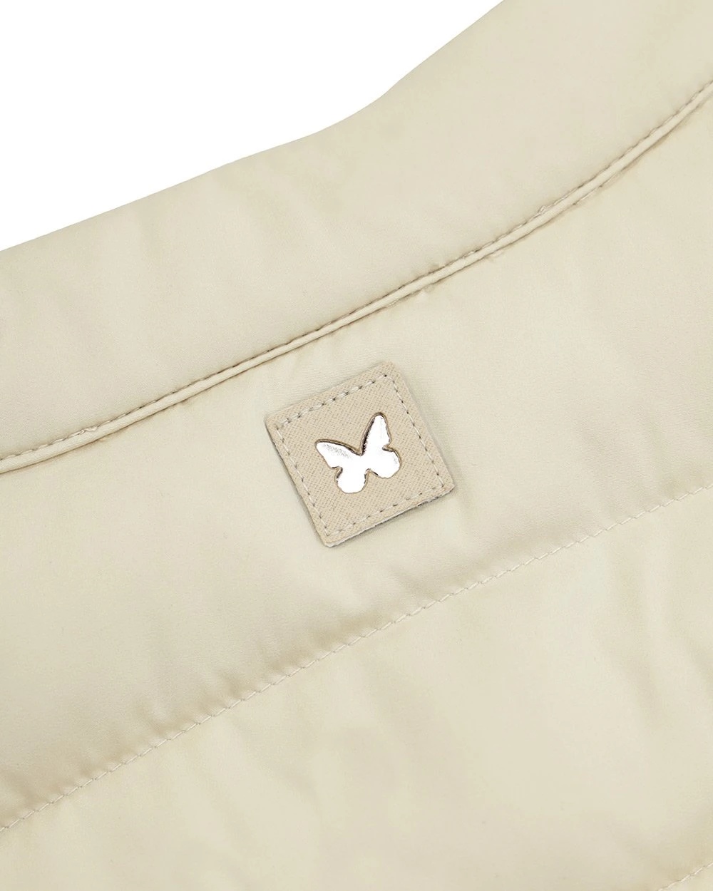 Weekend Max Mara Logo Quilted Down Jacket In White