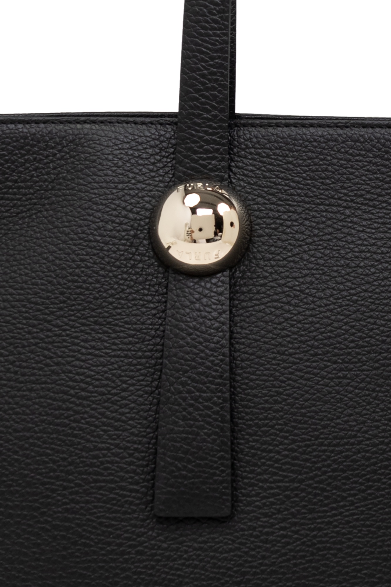 Furla Sfera Large Shopper Bag In Black