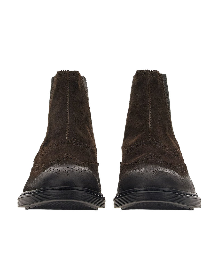 Hogan Man Ankle Boots Brown Size 10 Soft Leather