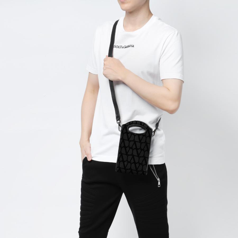 Valentino Logo Strap Satchel In Black