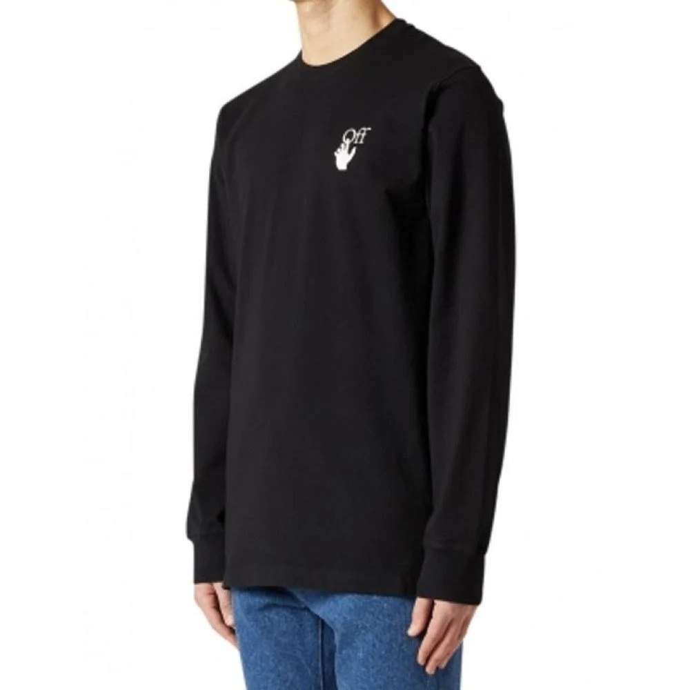 Off-white Fw21 Caravaggio Painting Solid Color Long Sleeves Ordinary Version Black In Black