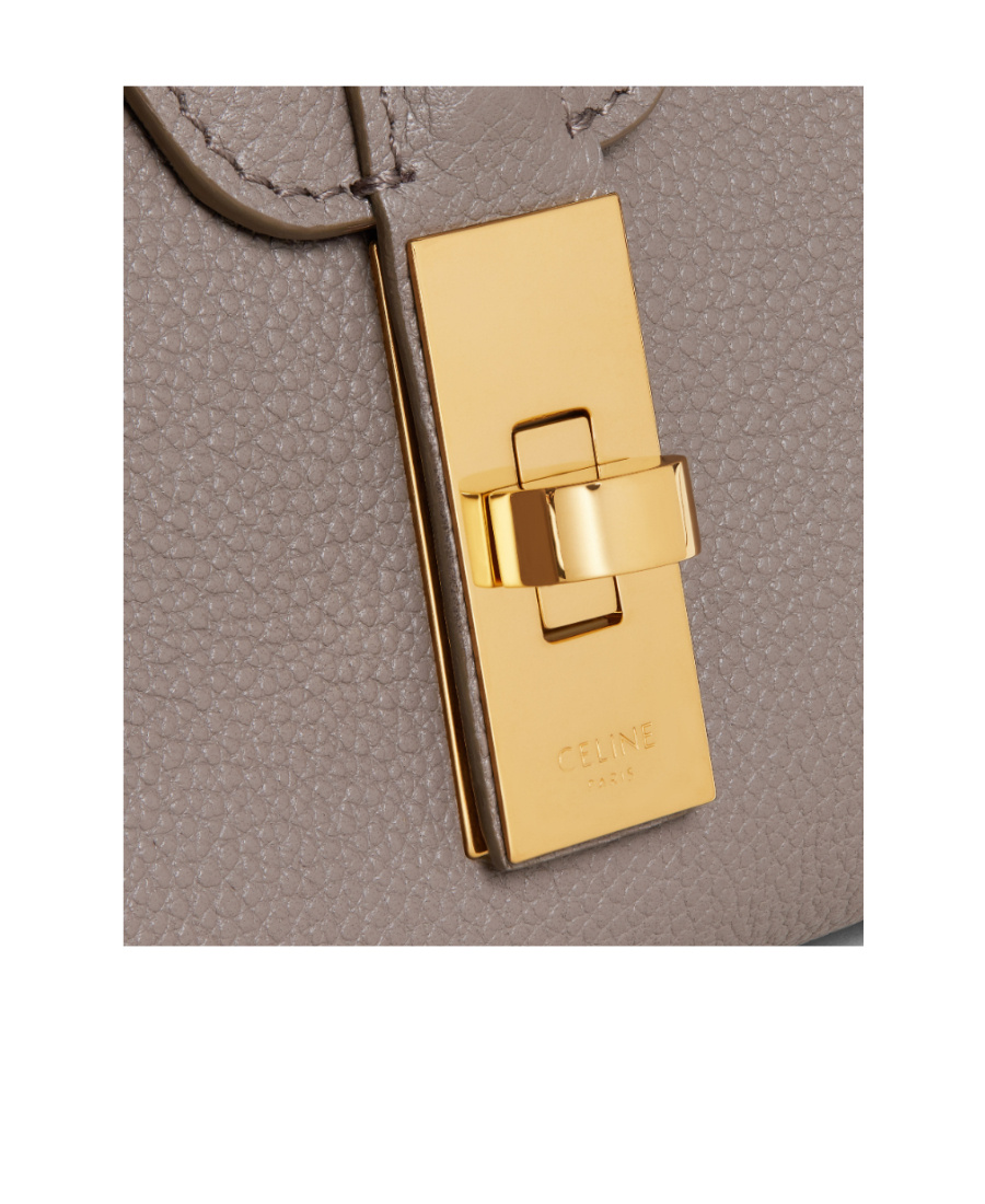 Celine Cabas 16 Logo Handbag In Gray