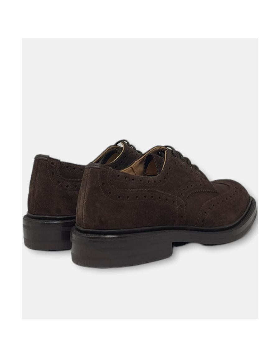 Tricker's Lace-up Shoes Featuring Brogue Detailing In Black
