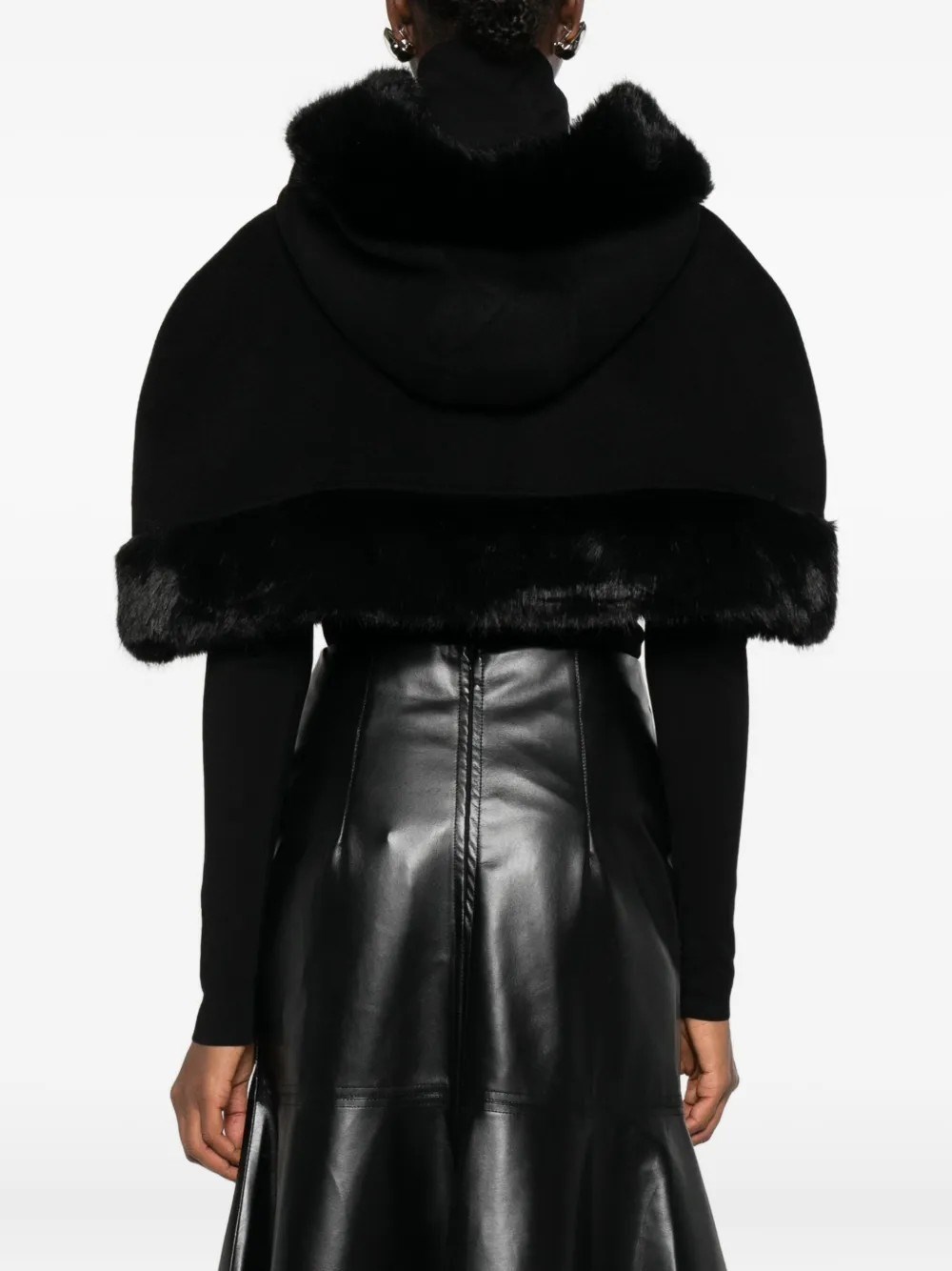 By Malene Birger Faux-fur Trim Hooded Jacket In Black