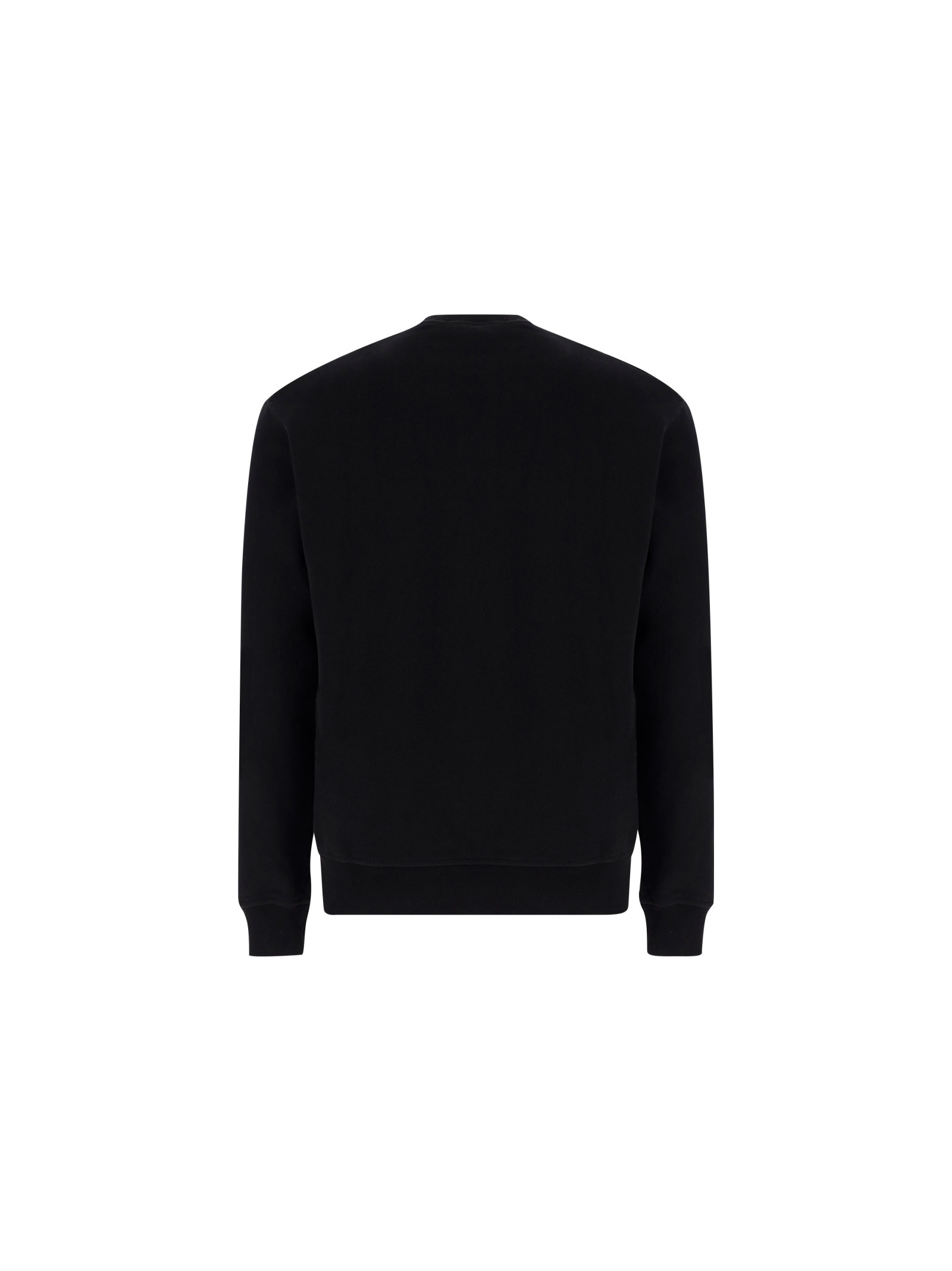 Dsquared2 Logo Detail Cotton Sweatshirt In Black