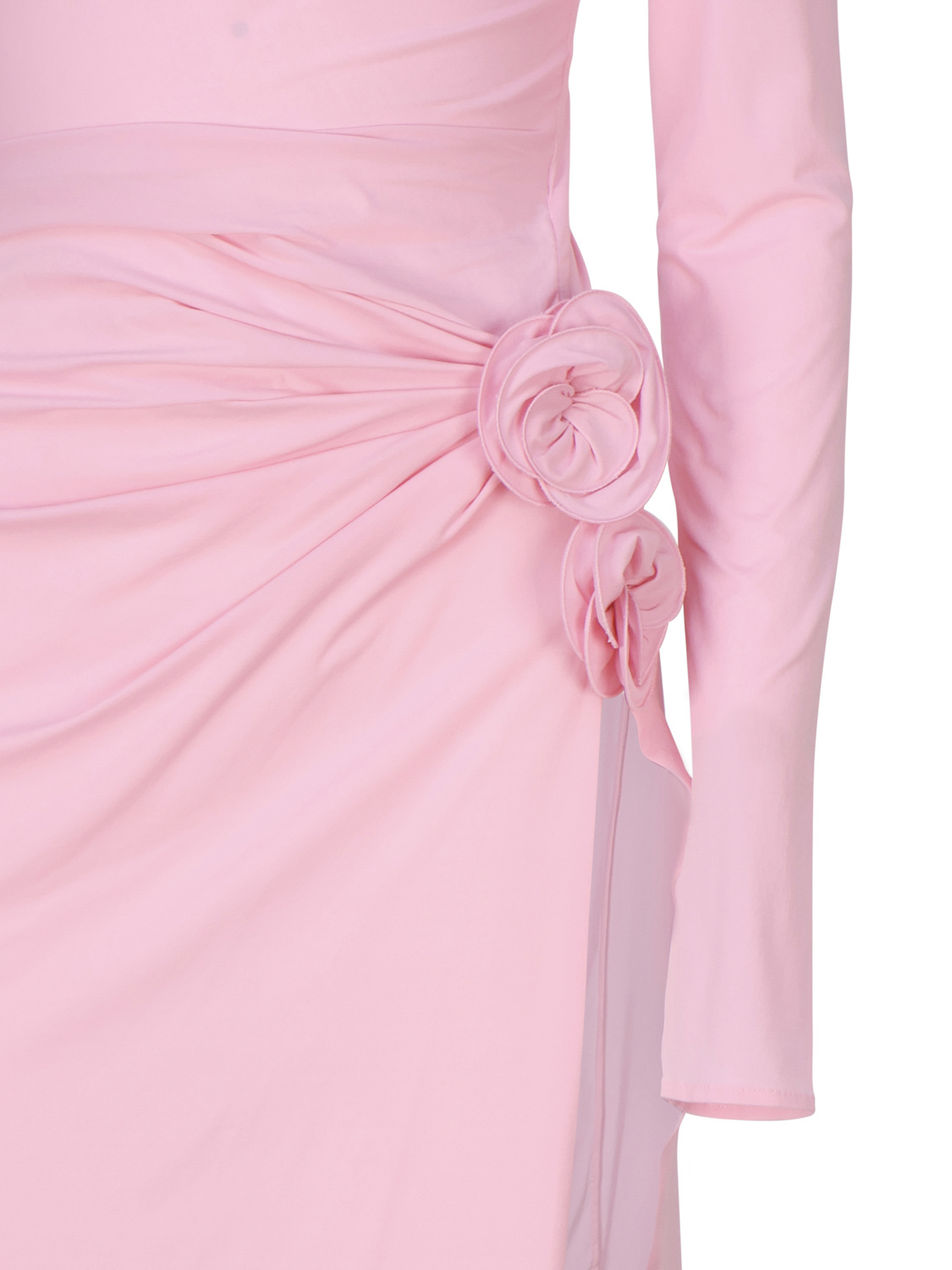 Magda Butrym Draped Midi Dress In Pink