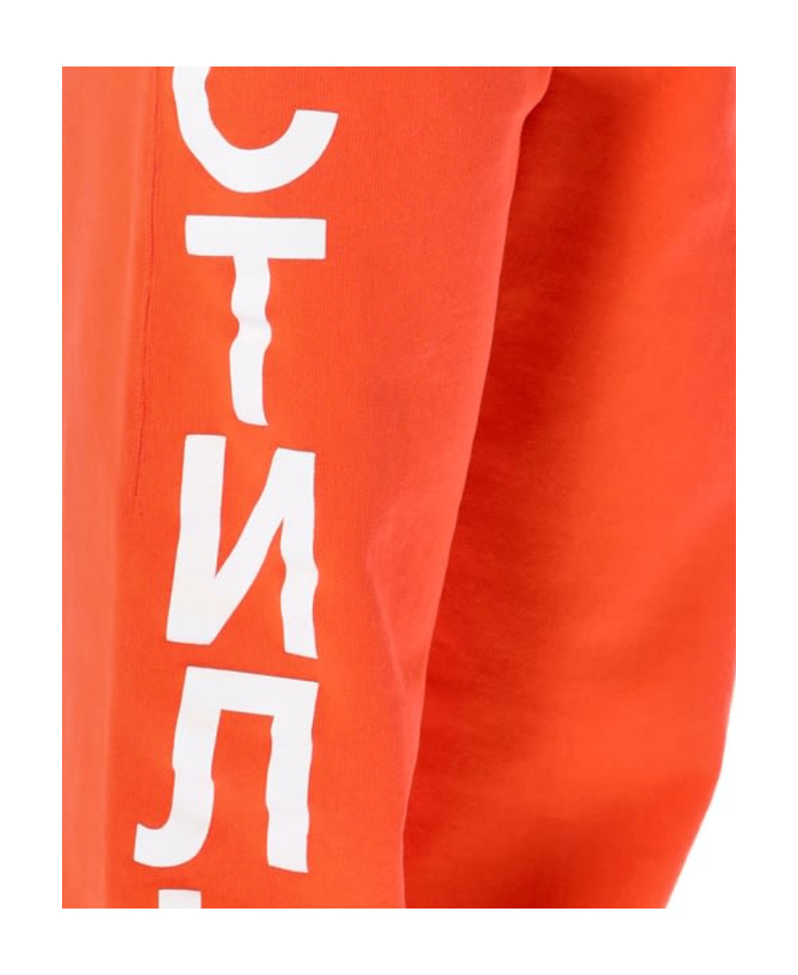Heron Preston Logo Printed Sweatpants In Orange