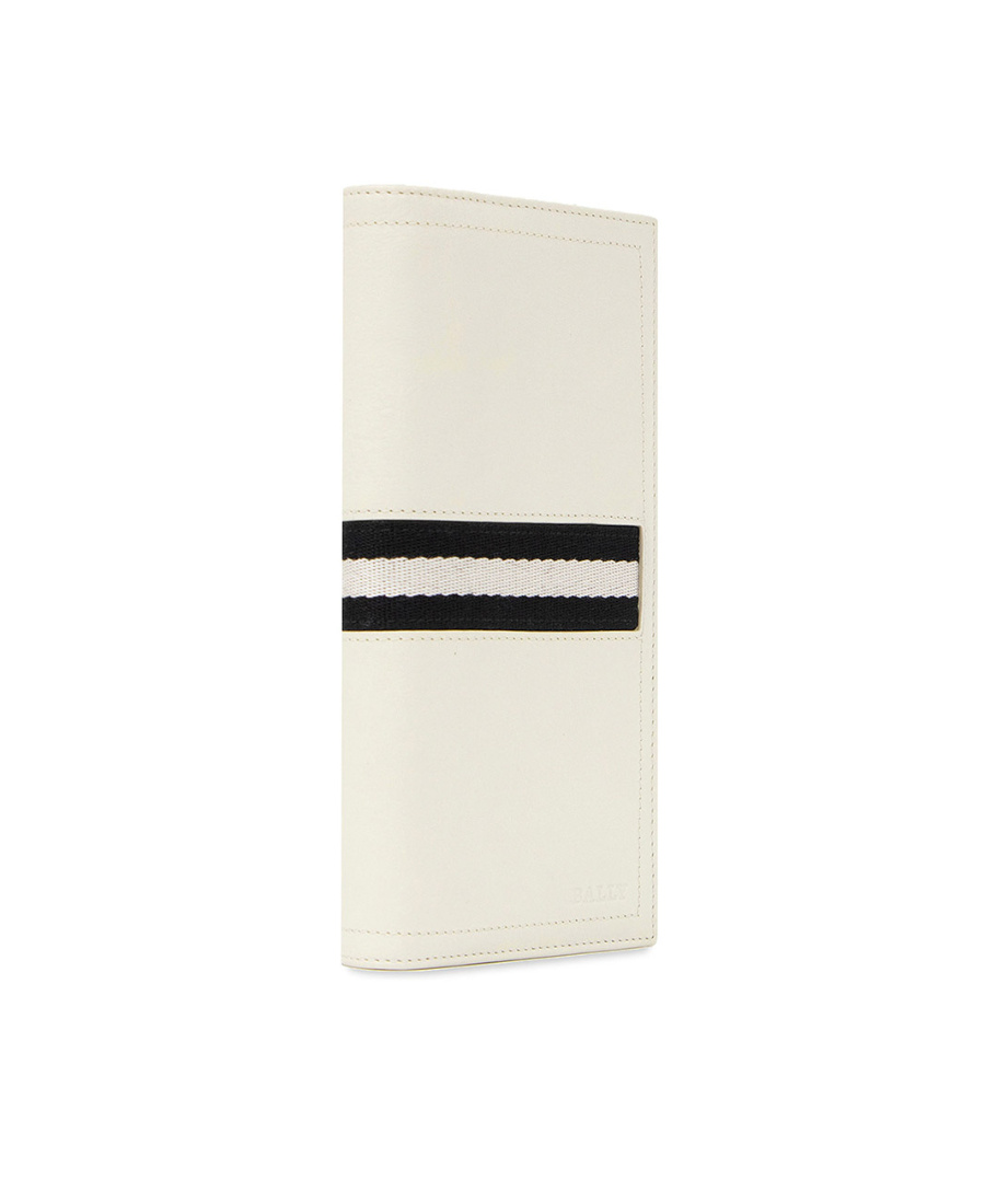 Shop Bally Stripe Detail Wallet In White