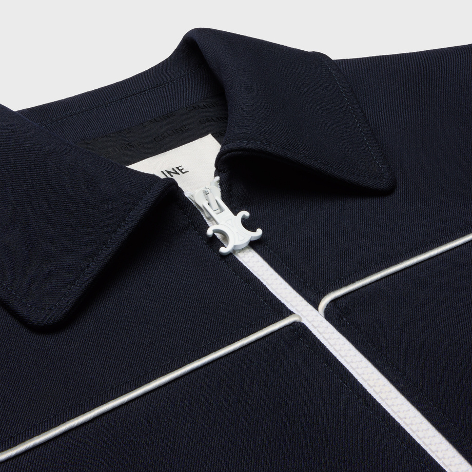 Celine Long-sleeved Wool Casual Jacket In Black