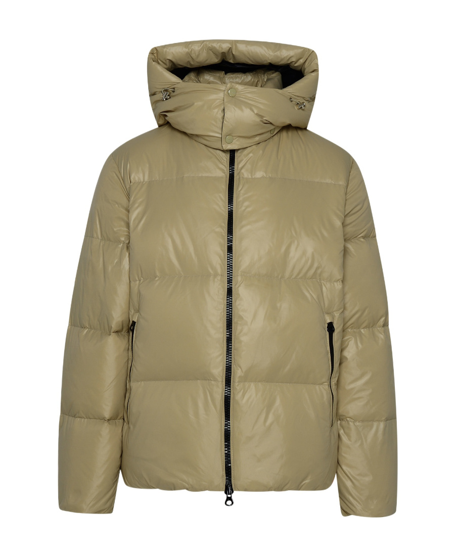 Duvetica Hooded Puffer Jacket In Green