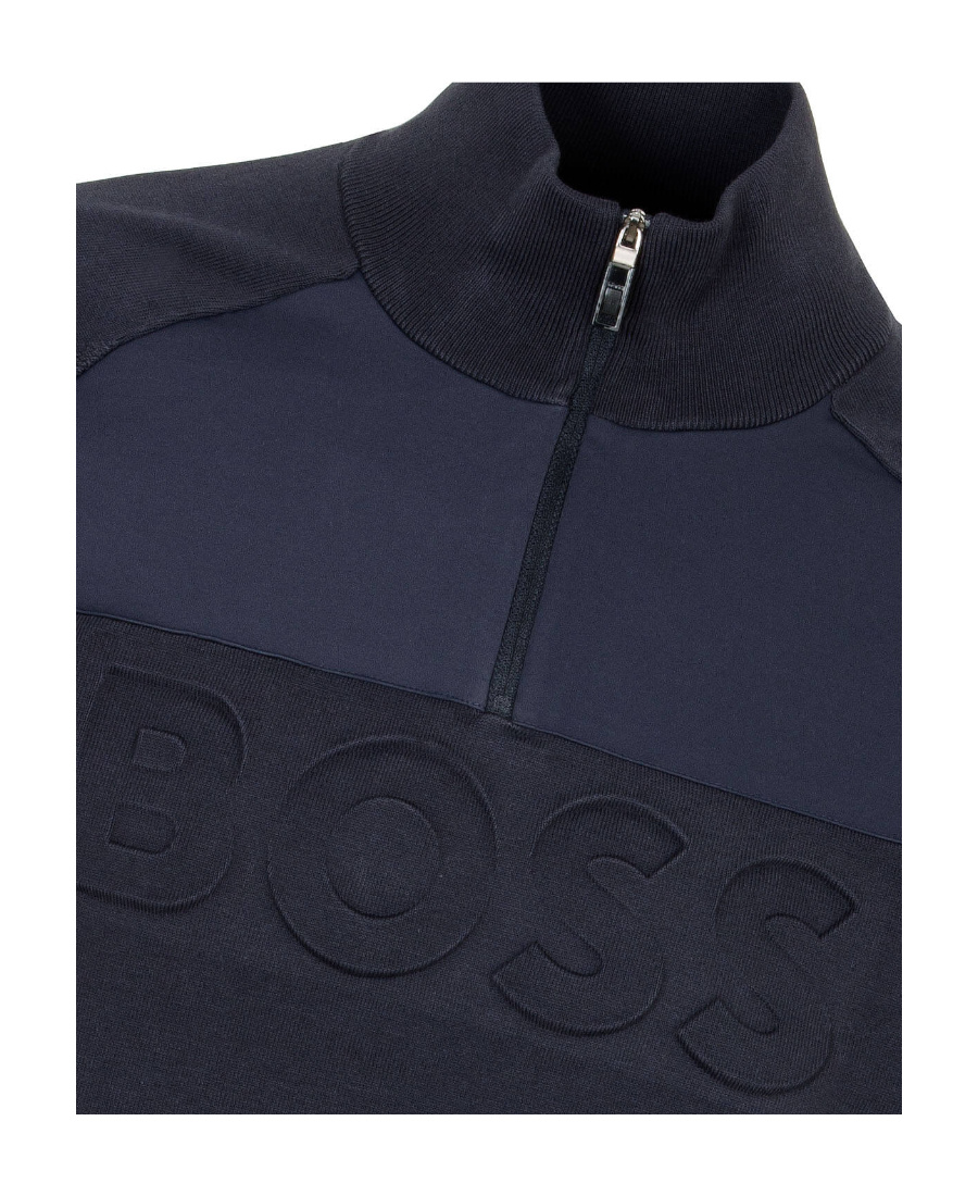 HUGO BOSS SEMI-ZIPPER SWEATER