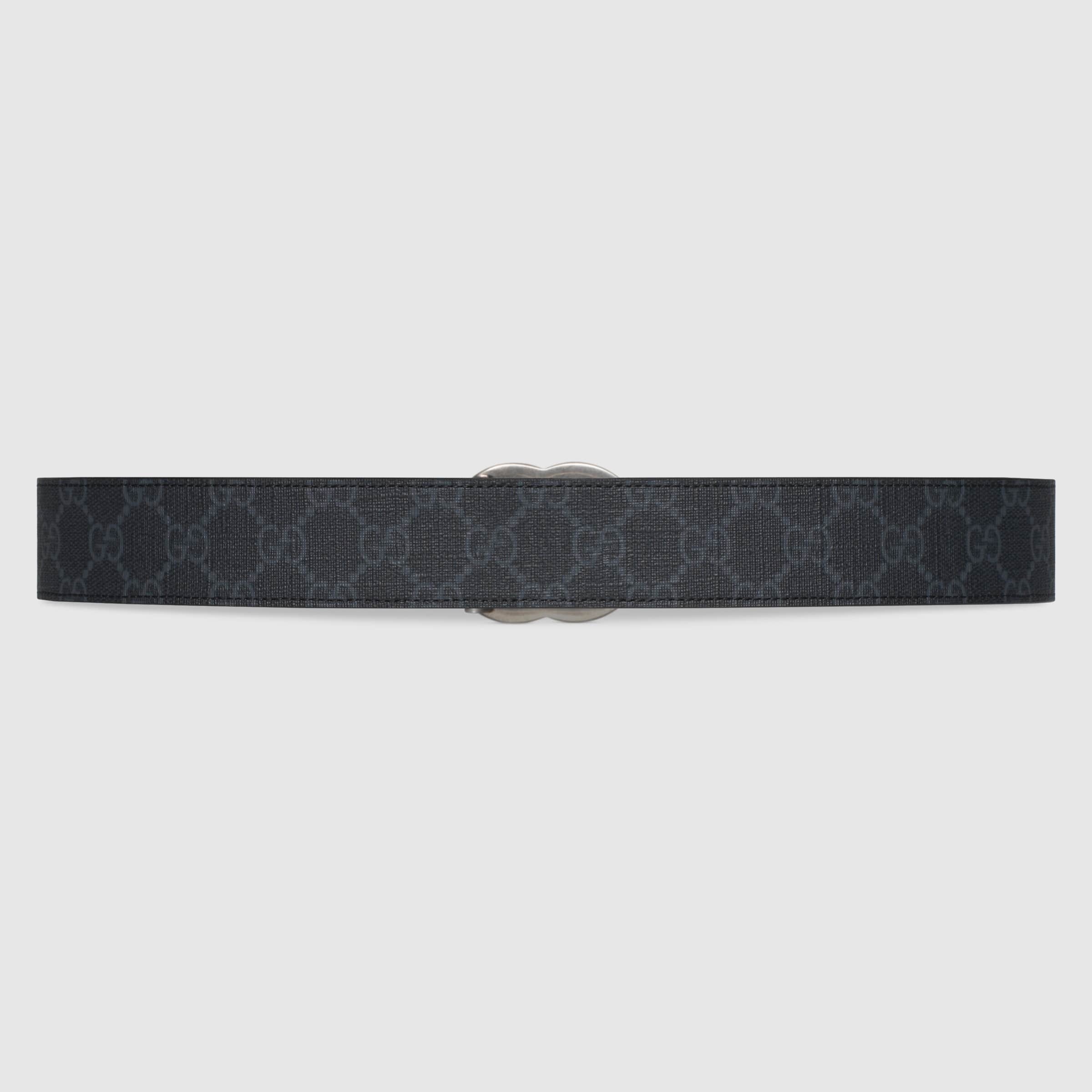 Gucci Gg Marmont Reversible Belt In Black