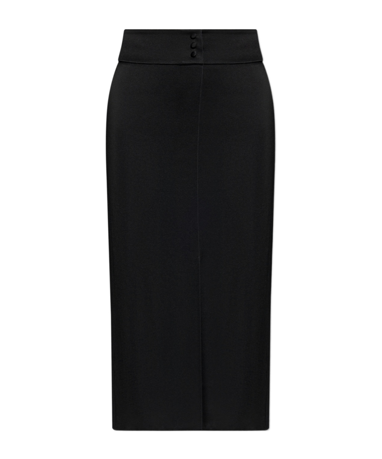 Forte Forte High-waisted Midi Skirt In Black
