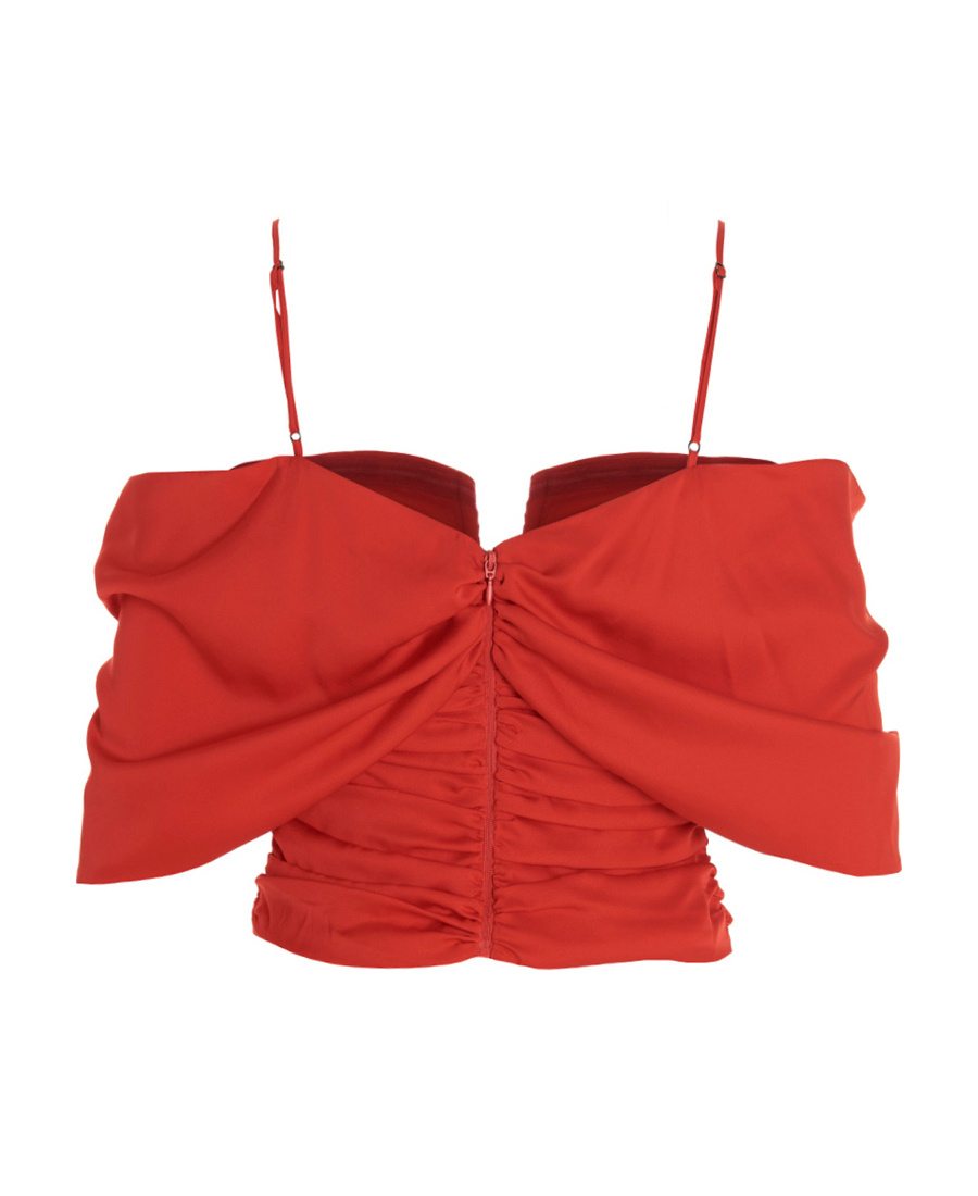 Shop Emanuel Ungaro Amani Top In Red