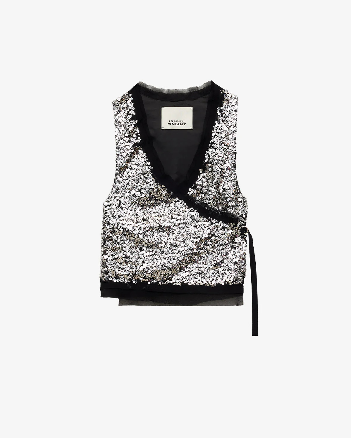 Isabel Marant Tahina Sequined Vest In Black
