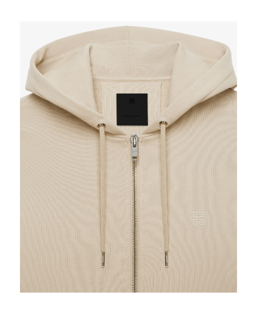Givenchy 4g Zipped Off-shoulder Jacket In Nude