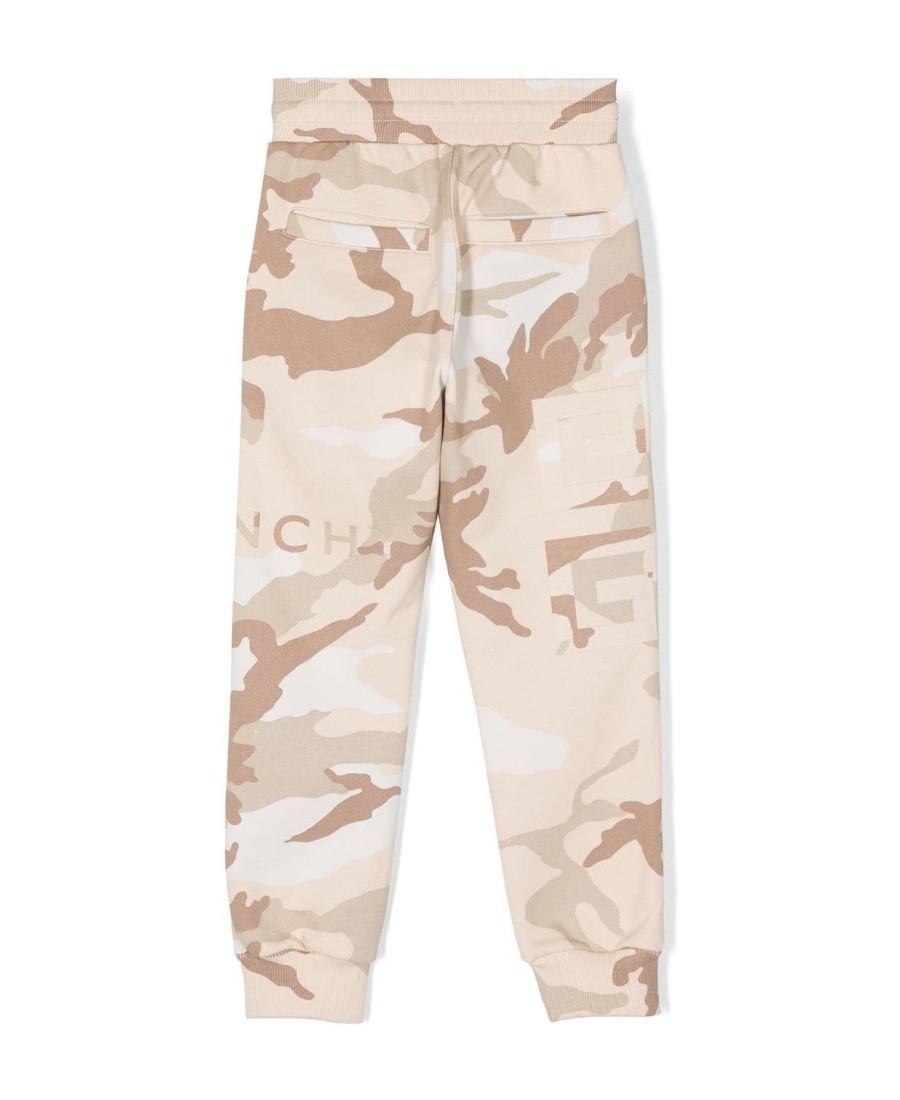 Givenchy Printed Camouflage Sweatpants In Nude