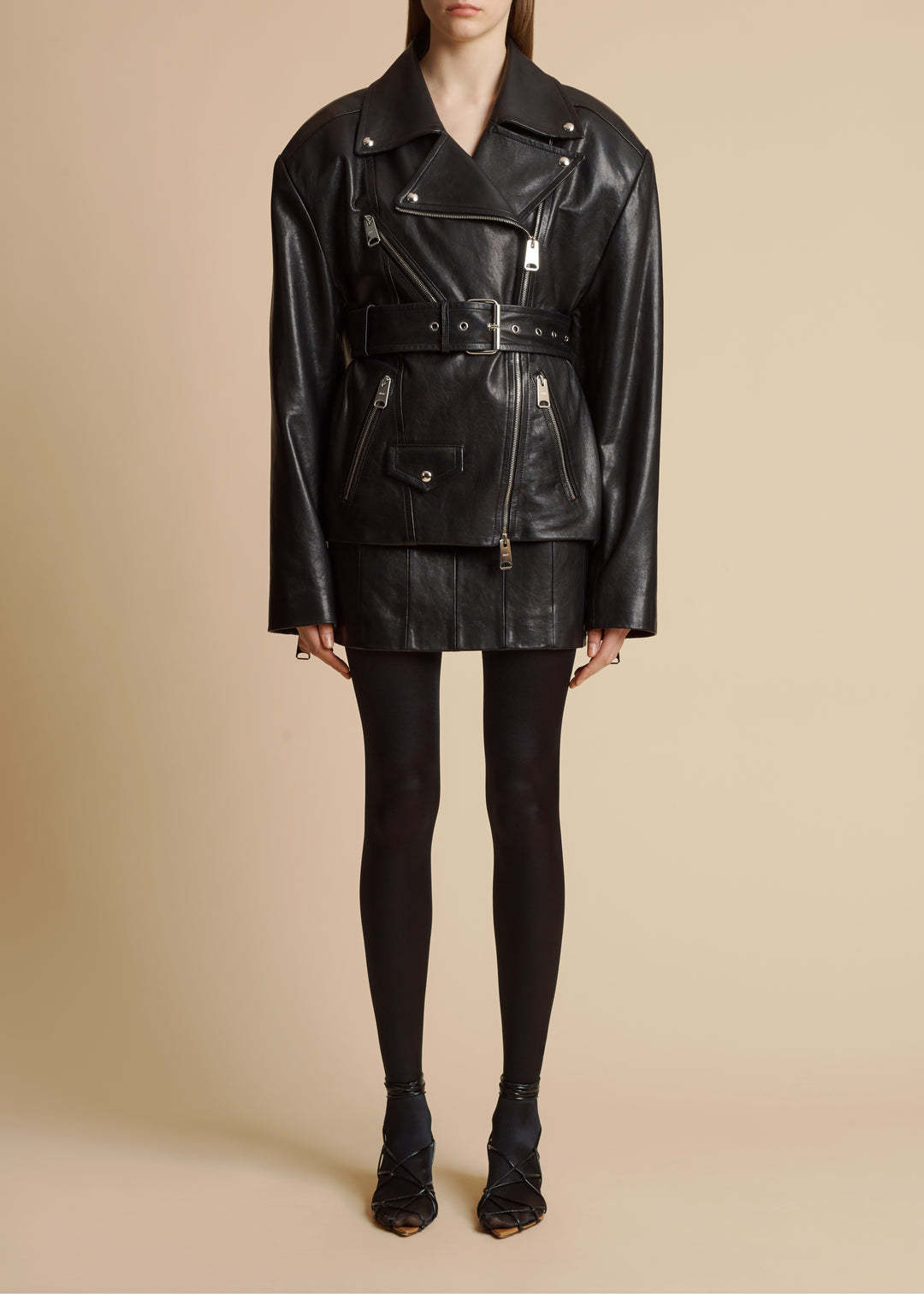 Khaite Meelar Mini Skirt In Black