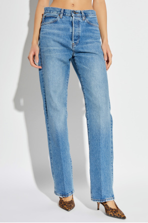 Frame Buttoned Jeans In Blue