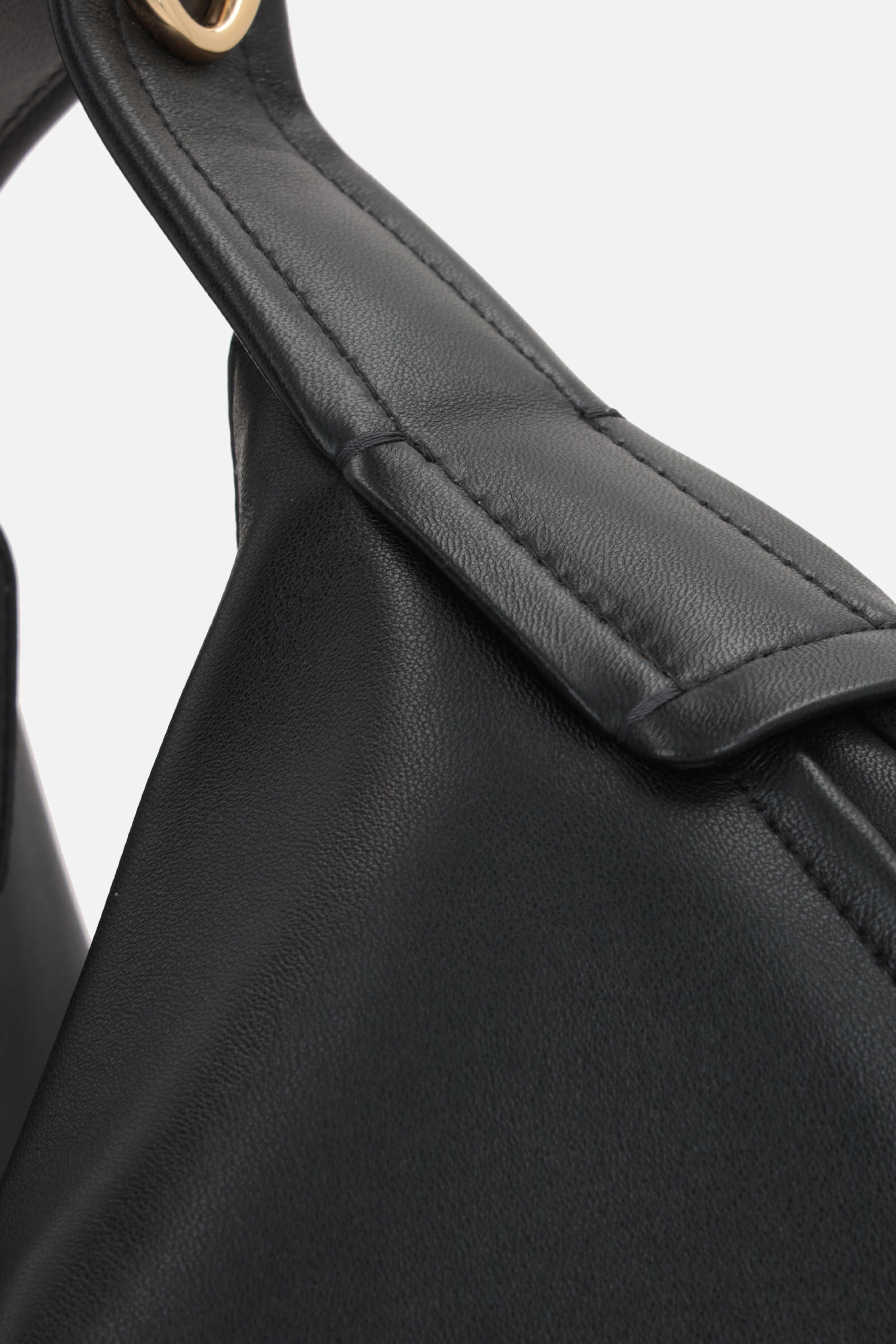 Valentino Go Hobo Leather Tote-bag In Black