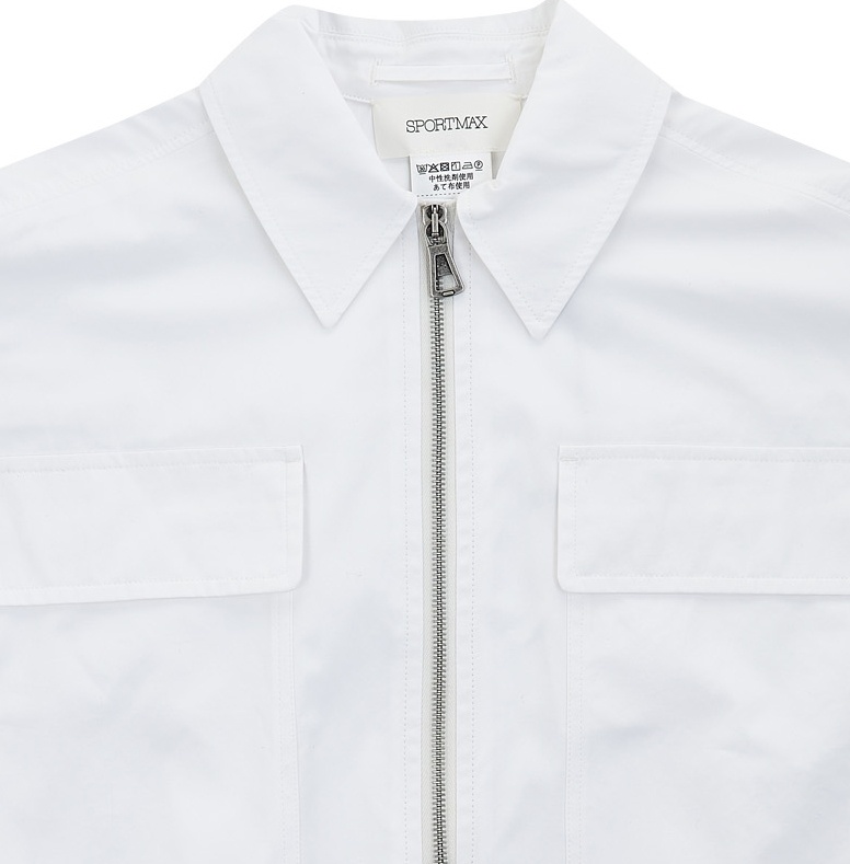 Max Mara Long-sleeved Casual Jacket In White