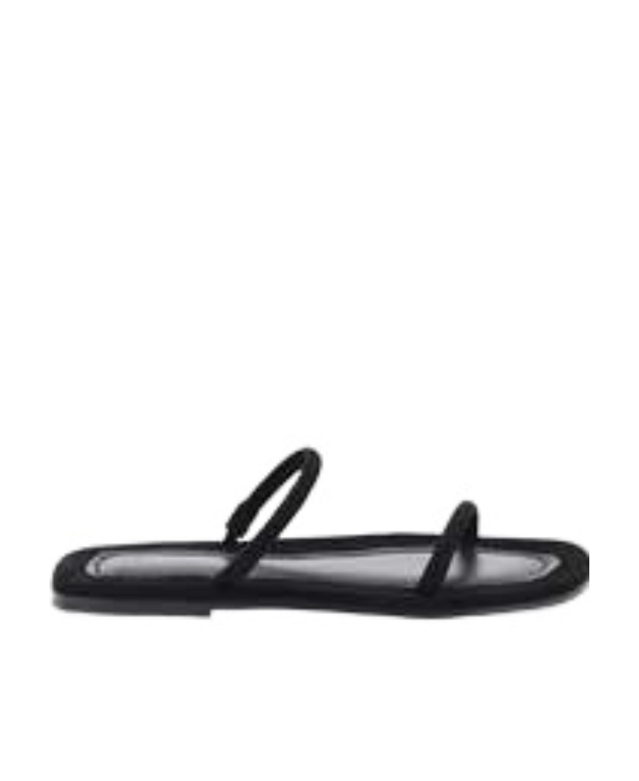 Totême Toteme Women The Minimalist Leather Sandals In Black