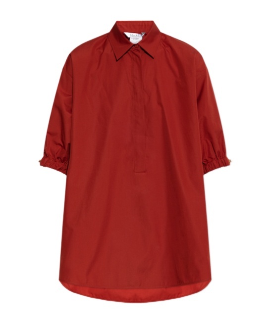 MAX MARA LAPEL SHORT-SLEEVED SHIRT