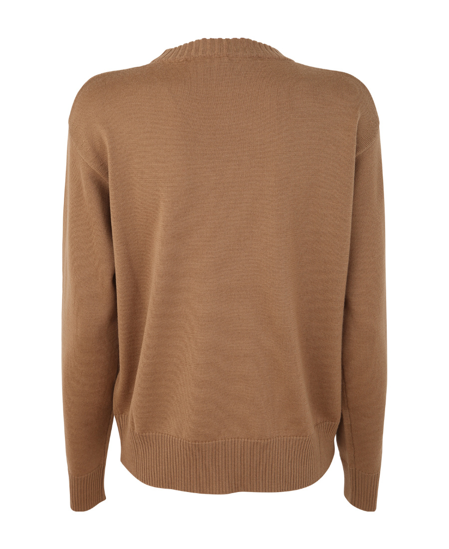 Max Mara Studio Sweater Woman Camel In Brown