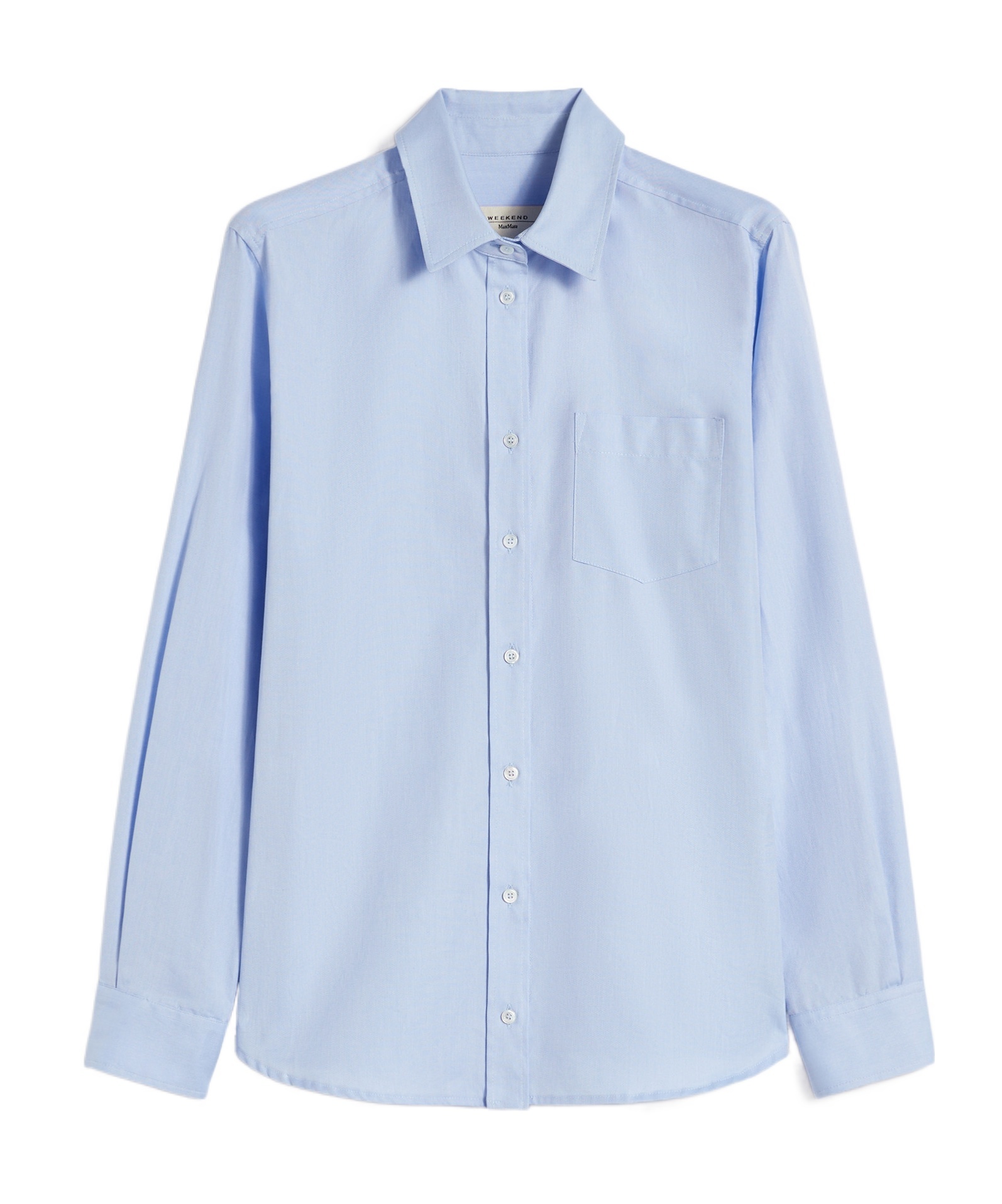 Weekend Max Mara Long-sleeved Button-up Shirt In Blue