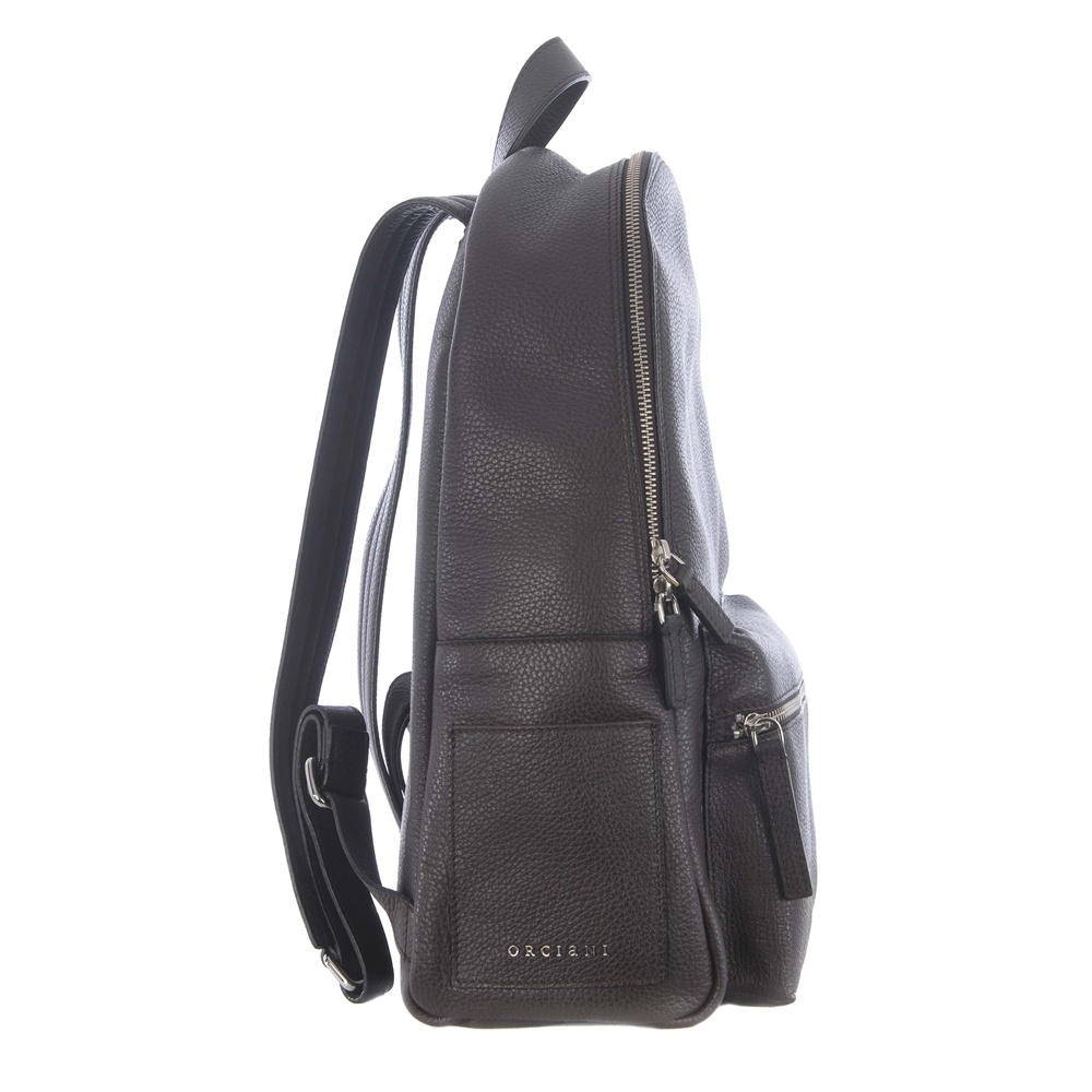 Orciani Micron Grained-leather Backpack In Black