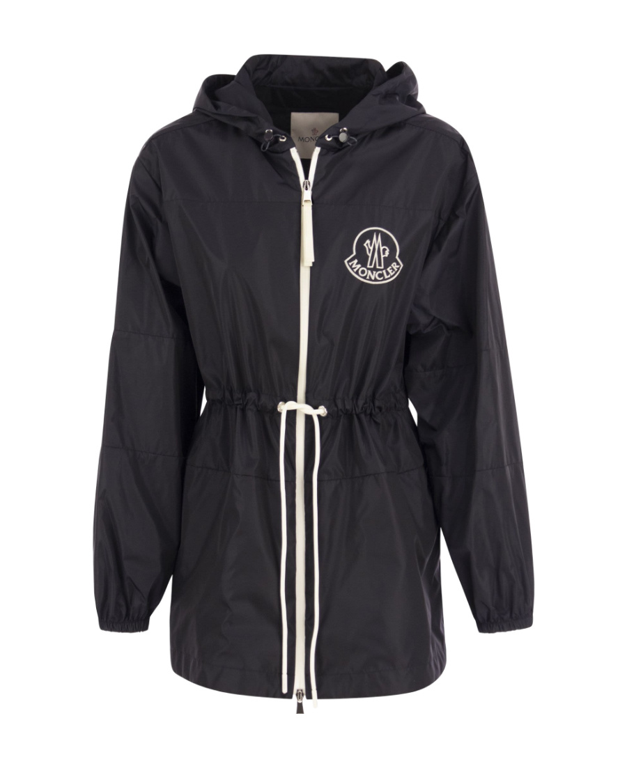 Moncler Veirade Hooded Parka In Blue