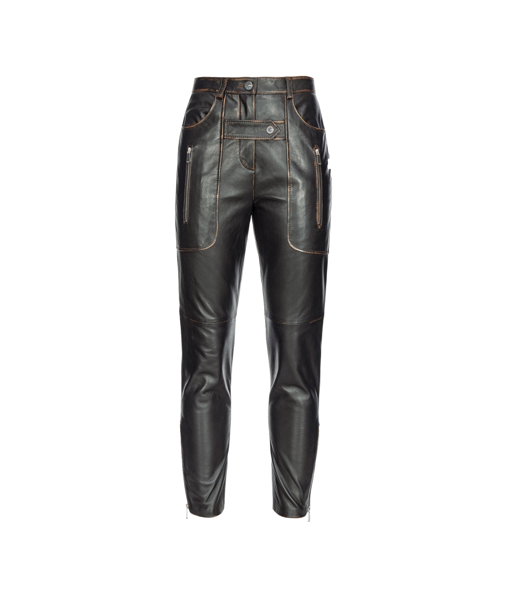 Pinko Belt-loop Casual Pants In Black