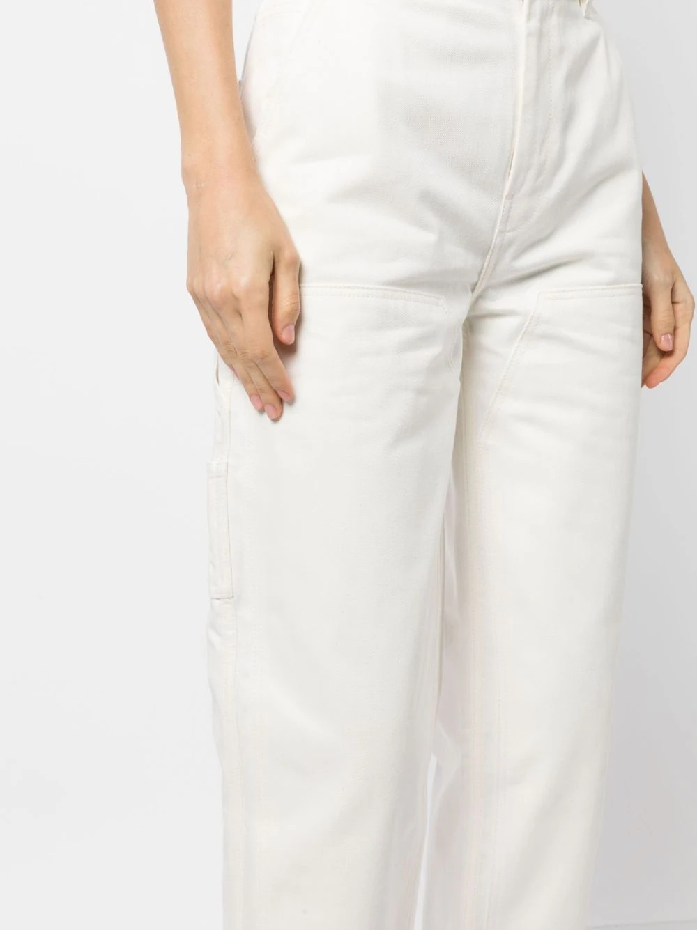 MAISON KITSUNÉ BELT RING DENIM TROUSERS