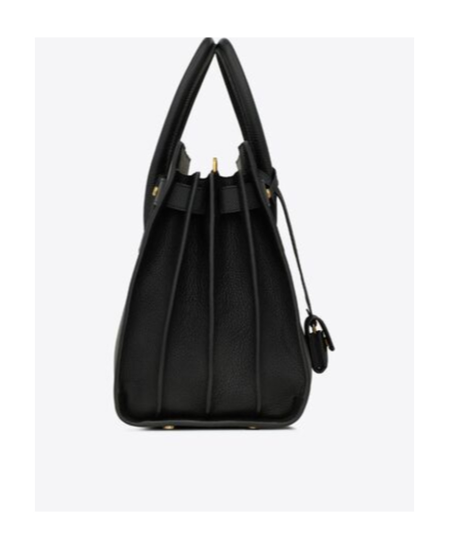 Saint Laurent Sac De Jour Grained Tote Bag In Black
