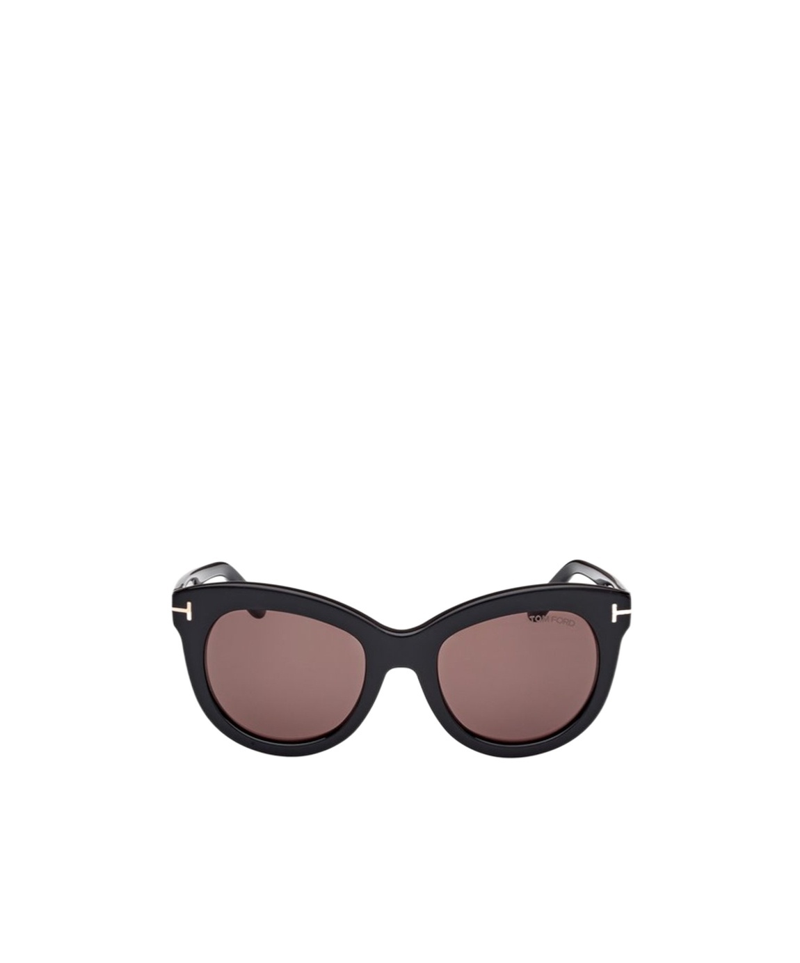 Tom Ford Eyewear Odette Oval Frame Sunglasses In Black