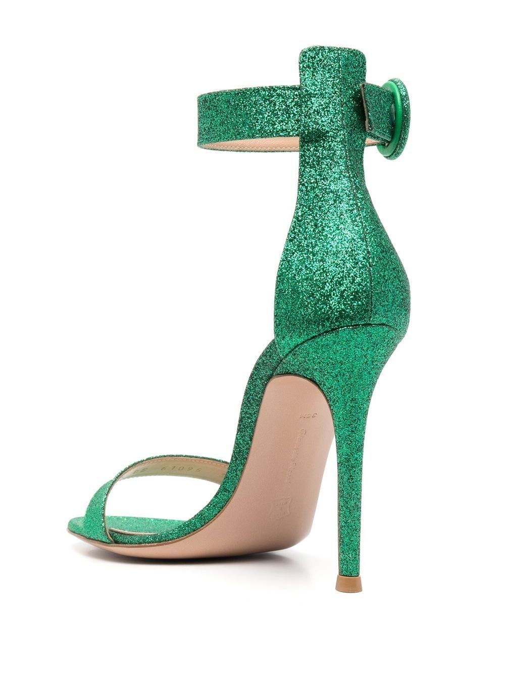 GIANVITO ROSSI LOGO HIGH-HEELED SANDALS